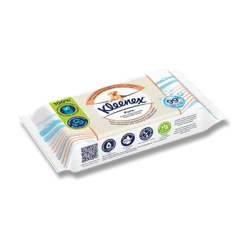 Toaletní papíry Kleenex Pure - vlhčený toaletní papír - 38 ubrousků