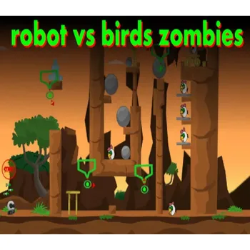 Počítačová hra Robot vs Birds Zombies