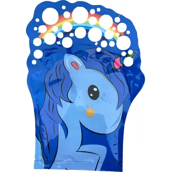 Bublifuk Bubbles zábavná rukavice s bublifukem - unicorn