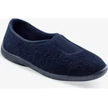 Fleecové domácí baleríny, jednobarevné nám.modrá 41