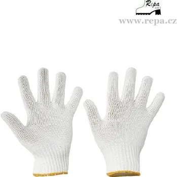 Pracovní rukavice CERVA SKUA textilní pětiprsté bílé