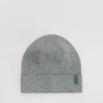 Pokrývka hlavy Reserved - Bavlněná čepice s nášivkou - tmavě šedá - 968GQ-90M - 968GQ-90M-9Y1