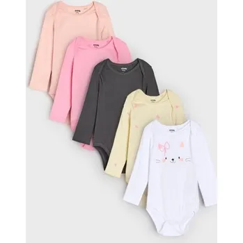 Kojenecký body Sinsay - Sada 5&nbsp;body - bílá - 7255C-00X - 7255C-00X-62