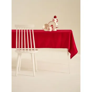 ubrus Sinsay - Ubrus se vzorem sněhových vloček - červená - 390CW-33X - 390CW-33X-ONE-1