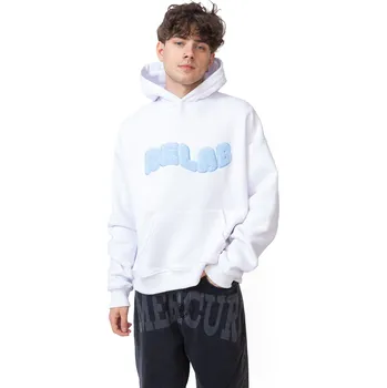 Pánská mikina Mikina S Kapucí Relab Cozy White Blue - XS