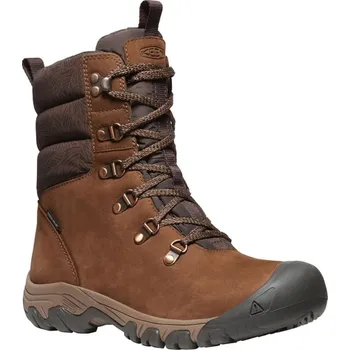 Dámský župan Dámské kožené boty Keen Wmns Greta Boot Wp Bison/Java 35.5