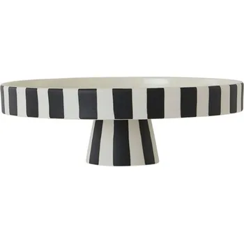 OYOY LIVING DESIGN Velký podnos Toppu "White / Black" OYOY