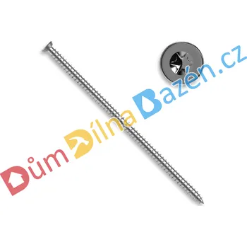 Okenní klika Hašpl Okenní šrouby (turbošrouby) Rozměr turbošroubu: 7,5 X 52