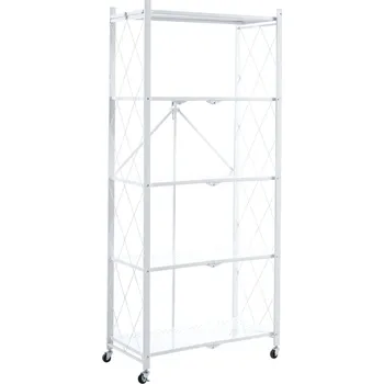 Šatní skříň Kovový regál R4-FX 5P bílý R45P-FX