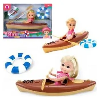 Panenka Lalka dziewczynka w kajaku