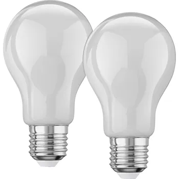Žárovka LIVARNO home Filamentová LED žárovka, 2 kusy (klasický kulatý tvar E27, mléčná 4,2 W, 2 kusy)