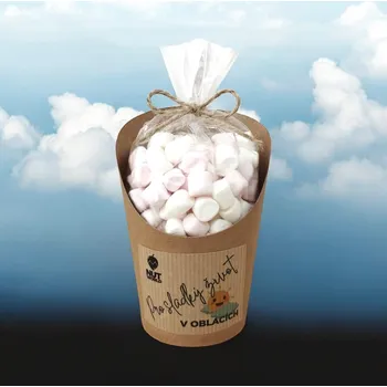Nutworld.cz Mini marshmellow v celofánku a kelímku ŽIVOT V OBLACÍCH 70g