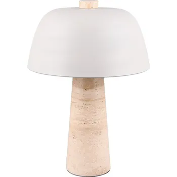 Čtecí lampička Bílá/béžová stolní lampa s kovovým stínidlem (výška 41 cm) Timba – Trio Select ID_1811182