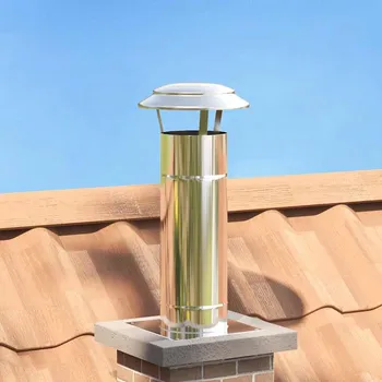 Deštníkový kryt na komín Stříbrná 25 x 25 x 20 cm Nerezová ocel