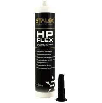 stavební silikon STALOC HPFLEX Plus konstrukční lepidlo 290ml černé