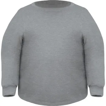 Pánská mikina Miners Mate supersize Nadměrná mikina bez kapuce Unisex - Šedý melír | 8XL