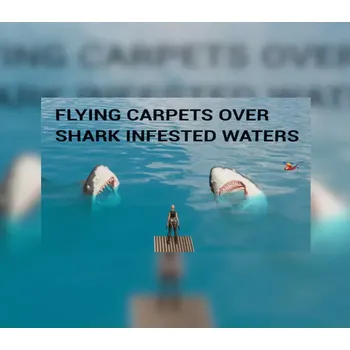 Počítačová hra Flying Carpets Over Shark Infested Waters