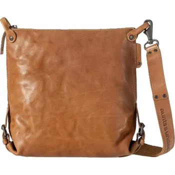 aunts & uncles Dámská kožená kabelka přes rameno Grandma´s Luxury Club Mrs. Raisin Cookie 40349-1 koňaková