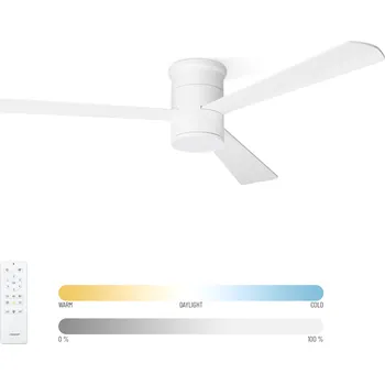 Stropní ventilátor Noaton 15132WW Zoya, bílá, stropní ventilátor se světlem (Rozbaleno)