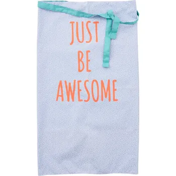 Kuchyňská zástěra rice Bavlněná zástěra do pasu Neon Print modrá