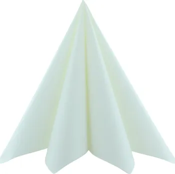 Papírový ubrousek Mank GmbH Airlaid bílé ubrousky 40x40 cm UNI - White (50 ks)