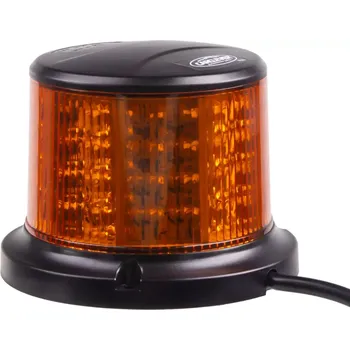 Maják LED maják, 12-24V, 64x0,5W, oranžový, magnet, ECE R65 R10 (wl321m)