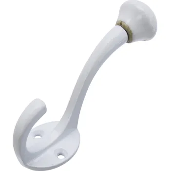 Věšák MADAM STOLTZ Kovový háček White / White