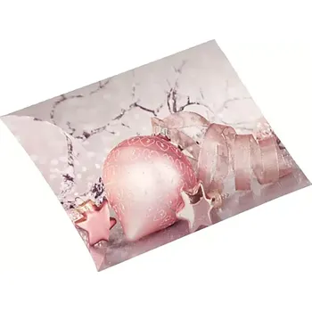 Dárková taška Anděl Krabička skládací dárková M 28 x 15 cm s glitry baňky