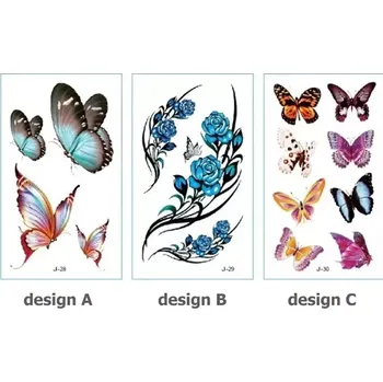 Odstranitelné tetování Rocolo Design Tetovací obtisky barevné 6 x 9,5 cm OP183