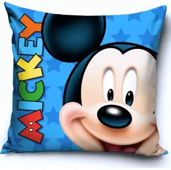 Dekorativní polštářek Carbotex Dětský polštářek Mickey Mouse Smile 40 x 40 cm