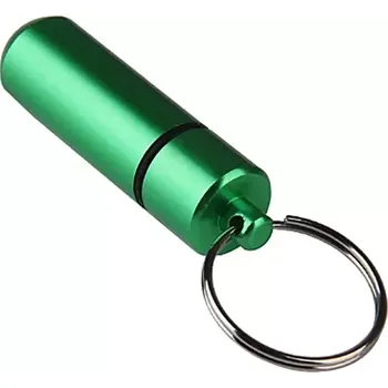 Klíčenka Kapsle na léky zelená