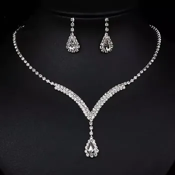 Souprava šperků Souprava bižuterie na ples nebo svatbu štrasová OJS397