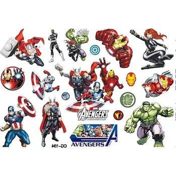 Odstranitelné tetování Tattoo world Dětské tetování Avengers 15,5 x 11 cm