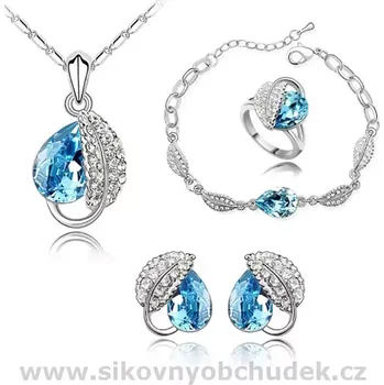 Souprava šperků Swarovski Elements Souprava lístečky SWS415