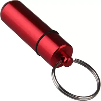 Klíčenka Kapsle na léky červená