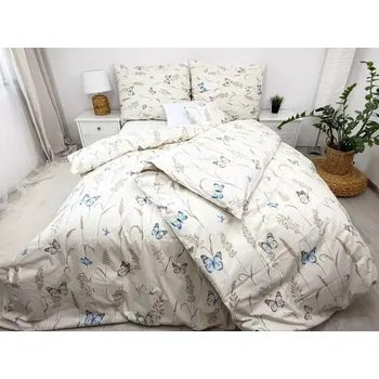 Povlečení LUXUSNÍ KREPOVÉ POVLEČENÍ 140x200/70x90 - BORBOLETA