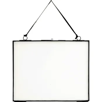 Rám na obraz MADAM STOLTZ Rámeček na fotku z dvojitého skla Black Big