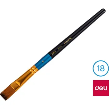 Umělecký štětec Štětec syntetický plochý č. 18 DELI