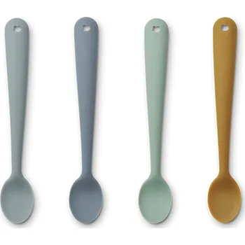 Příbor LIEWOOD Silikonová lžička pro děti Blue multi mix C