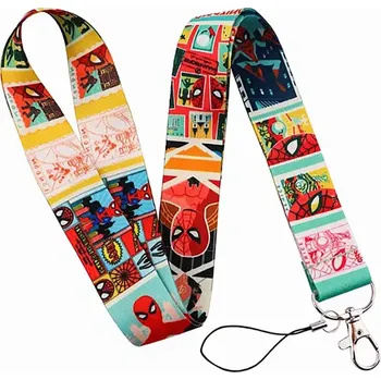 Unique Šňůrka na krk s karabinkou Spiderman Yellow