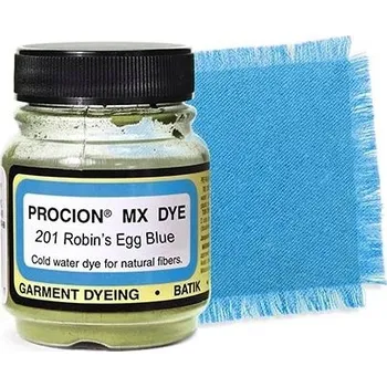 Speciální výtvarná barva Barva Jacquard Procion MX na bavlnu odstín 201 Azurová