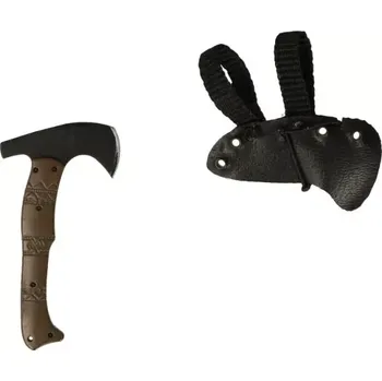 Doplněk k figurce Zbraň pro 1/6 figurky The Tribe Combat Axe with Leather Sheath (Black)