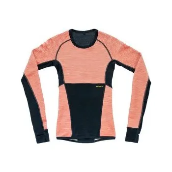 Dámské tričko Devold Tuvegga Merino Shirt Women 121A CORAL oranžová S