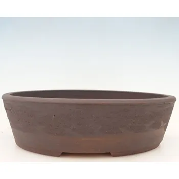 Květináč Bonsai miska 33 x 26 x 9 cm hnědá