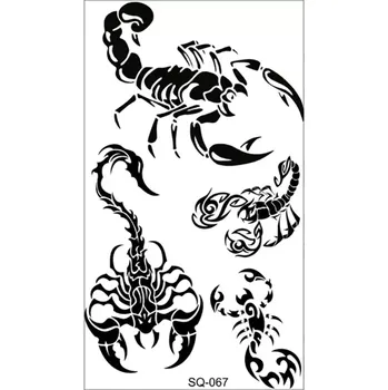 Tetování Tattoo World Tetování škorpion tetovací obtisky 10,5 x 6 cm
