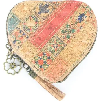 Kabelka Srdíčková dámská peněženka - Růžovo-modrá