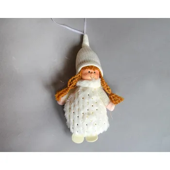 Sprchový závěs Děvčátko Liběnka, krémové, závěs, 20 cm