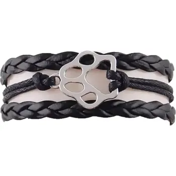 Náramek Fally Stylový náramek Tlapka černý