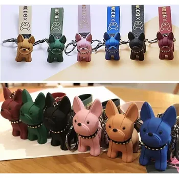 Přívěsek na klíče francouzský buldoček 1 kus