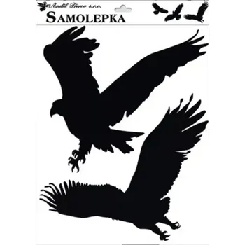 Samolepící dekorace Anděl Samolepky siluety dva ptáci typ 2
